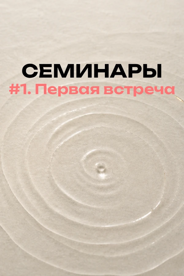 СЕМИНАРЫ  #1. Первая встреча